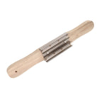 15 Inch Buffing Wheel Rake with Wooden Handle for Compound Cleaning Removing Residual Compounds Metal