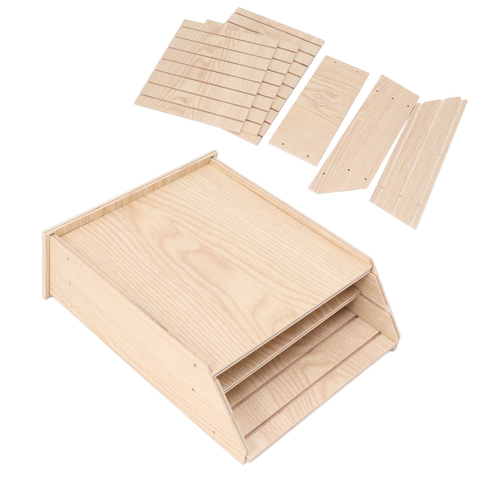 Bat House Handcrafted Weatherproof Corrosion Protection Wooden Bat Box for Outdoor Garden Wood