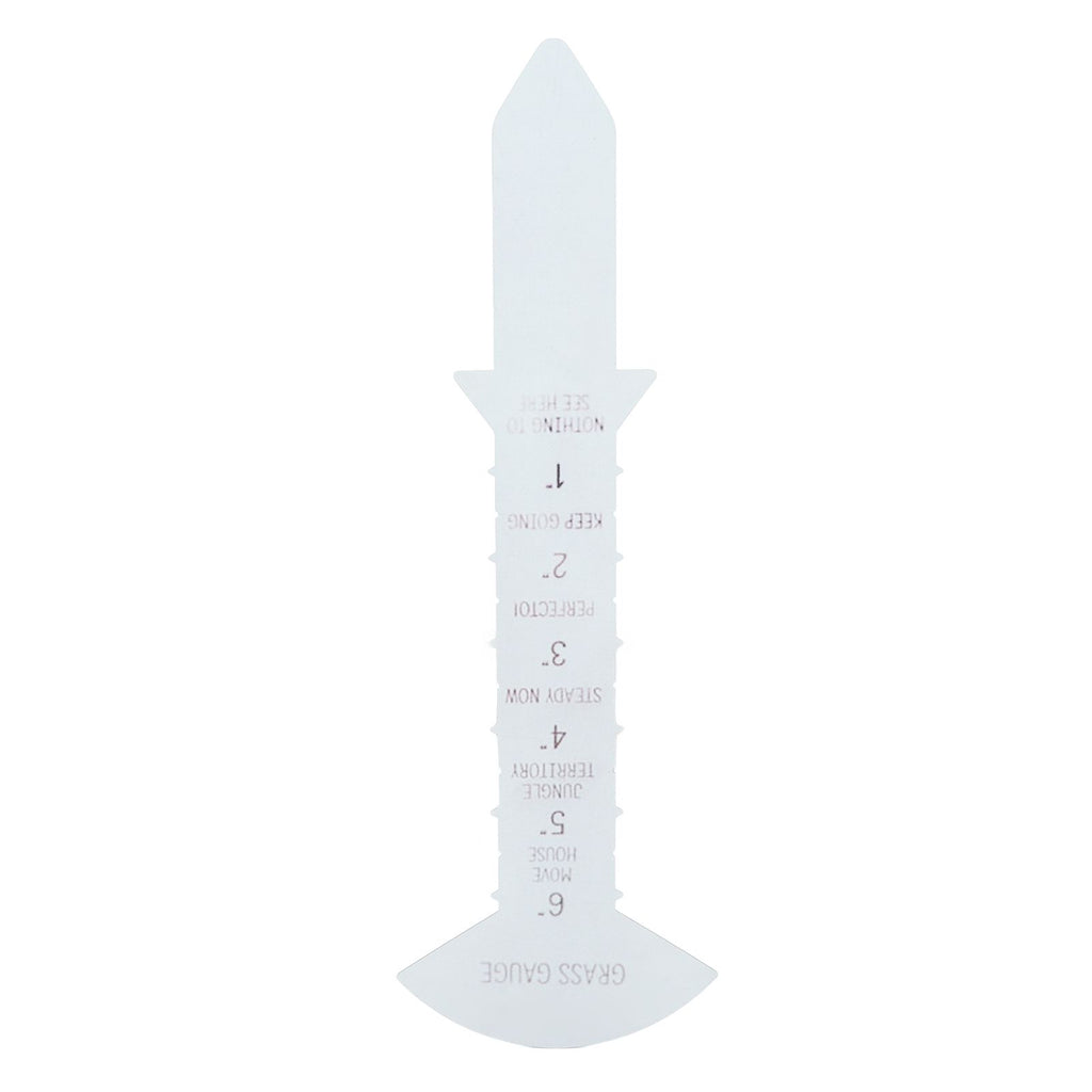 Grass Gauge 30cm Clear Funny Text Sturdy Iron Grass Height Measuring Ruler for Garden Yard Lawn
