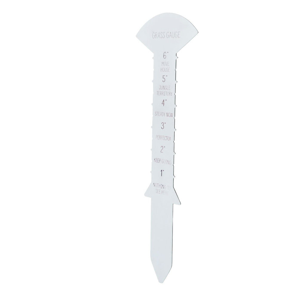 Grass Gauge 30cm Clear Funny Text Sturdy Iron Grass Height Measuring Ruler for Garden Yard Lawn