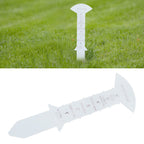 Grass Gauge 30cm Clear Funny Text Sturdy Iron Grass Height Measuring Ruler for Garden Yard Lawn