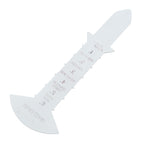 Grass Gauge 30cm Clear Funny Text Sturdy Iron Grass Height Measuring Ruler for Garden Yard Lawn