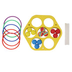 Ring Throw Pool Game Toy EVA Floating Foam with Balls for Kids Adults Water Sports Outdoor Party Hexagonal Circle