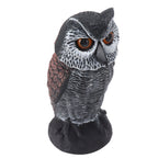 Plastic Shake Head Owl Decoy To Scare Birds Away Scarecrow Fake Owl Outdoor Garden Decoration
