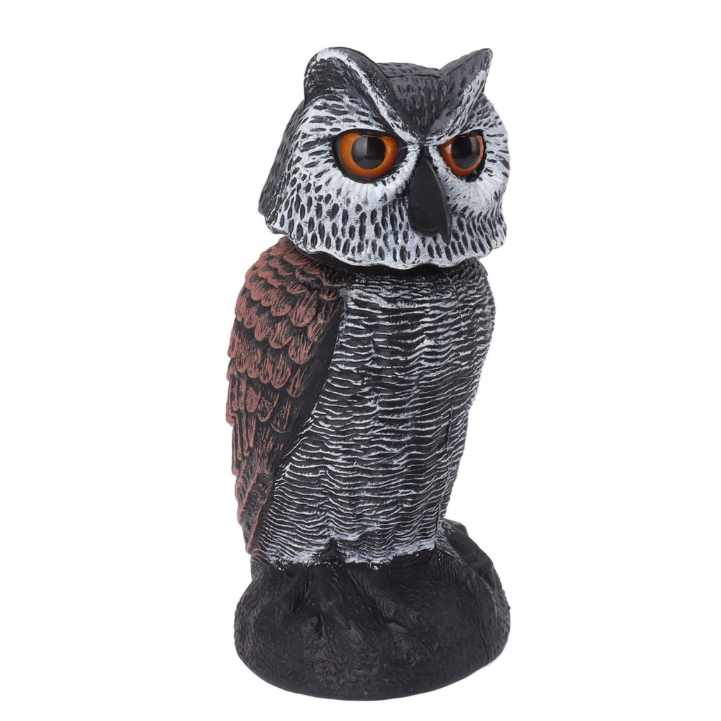 Plastic Shake Head Owl Decoy To Scare Birds Away Scarecrow Fake Owl Outdoor Garden Decoration