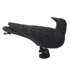 Realistic Elbow Crow Statue Plastic Waterproof Crow Decoys for Yard Garden Patios Halloween Decoration