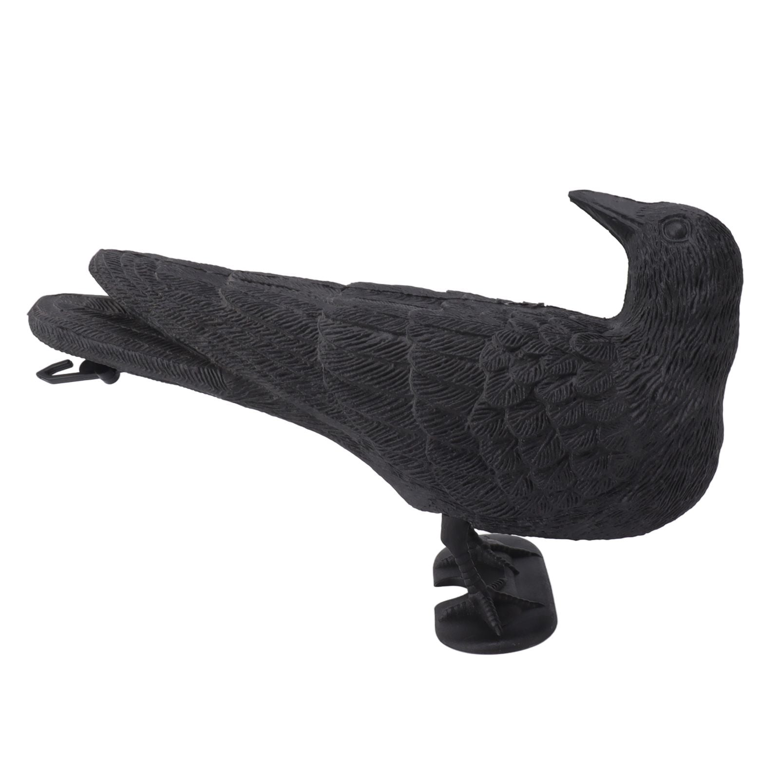 Realistic Elbow Crow Statue Plastic Waterproof Crow Decoys for Yard Garden Patios Halloween Decoration