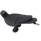 Realistic Elbow Crow Statue Plastic Waterproof Crow Decoys for Yard Garden Patios Halloween Decoration
