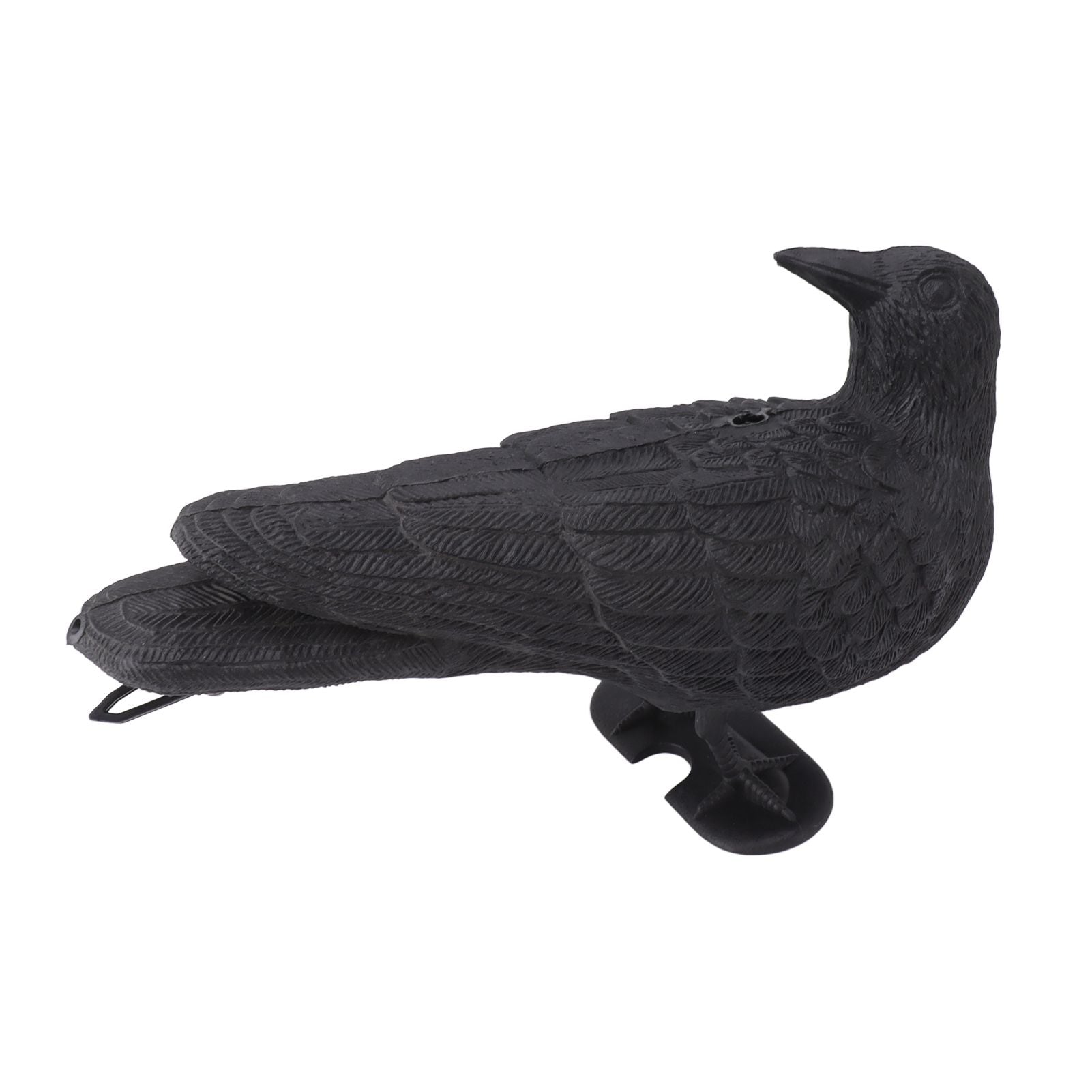 Realistic Elbow Crow Statue Plastic Waterproof Crow Decoys for Yard Garden Patios Halloween Decoration