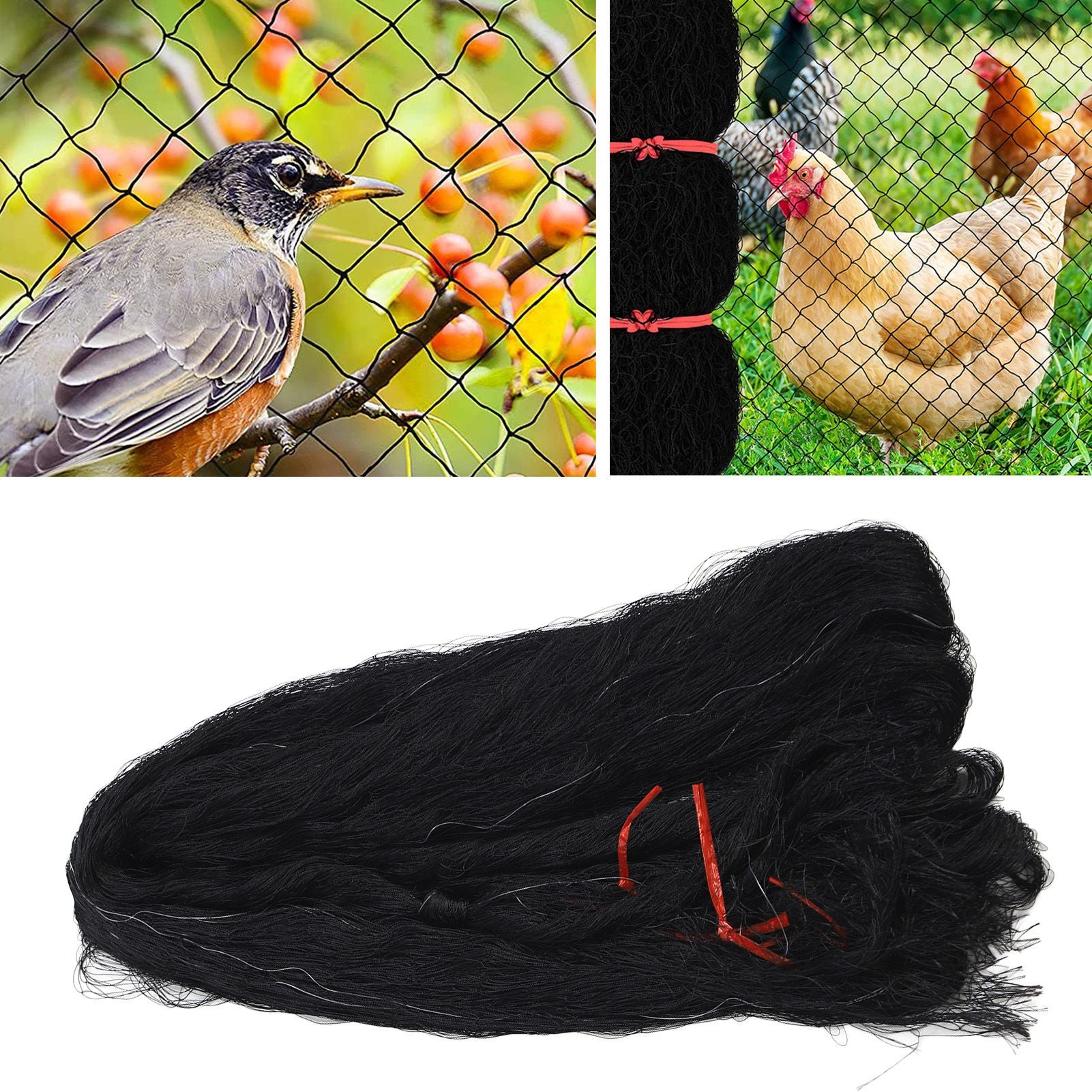 Bird Protective Net Light Weight Reusable Protect Fruit Tree Net for Birds Deer Chickens Ducks Dogs Hole Spacing 2.5cm/1in