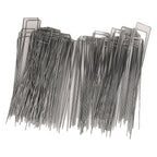 100Pcs U Shaped Garden Stakes Galvanized Steel Landscape Stakes Pins for Weed Barrier Sod Fabric Decorations Roughness 2.5mm/0.10in
