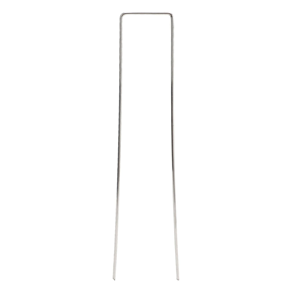100Pcs U Shaped Garden Stakes Galvanized Steel Landscape Stakes Pins for Weed Barrier Sod Fabric Decorations Roughness 2.5mm/0.10in