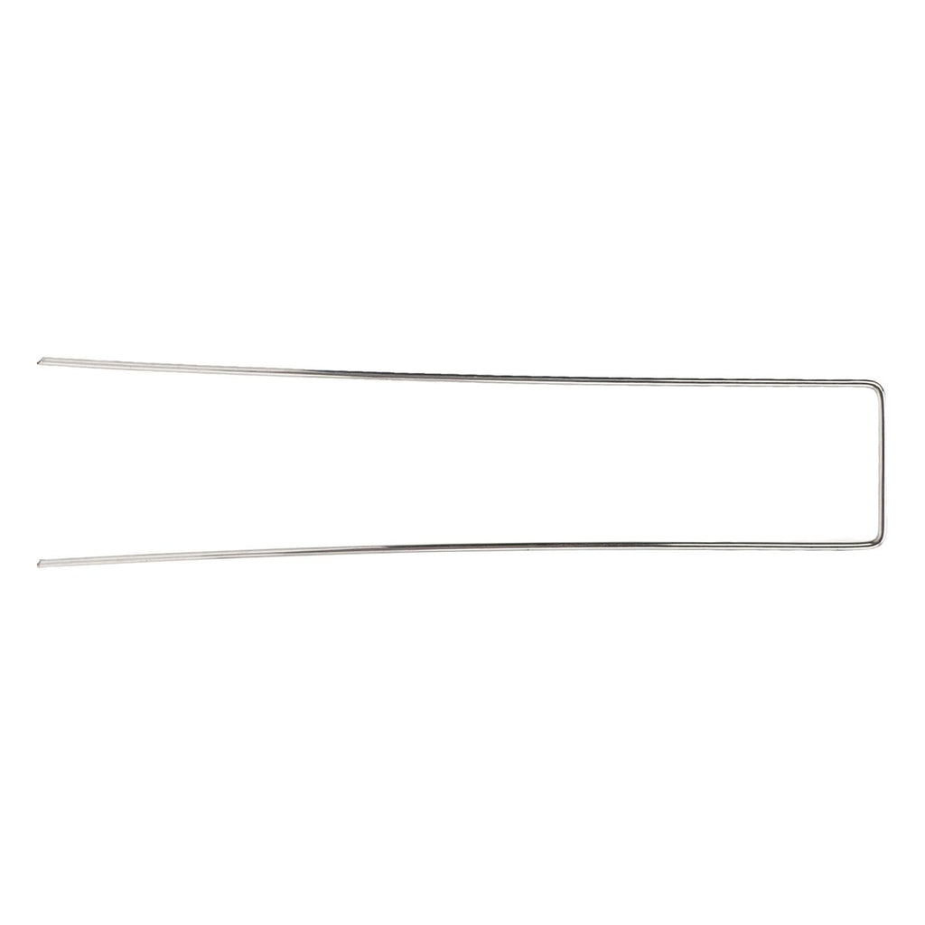 100Pcs U Shaped Garden Stakes Galvanized Steel Landscape Stakes Pins for Weed Barrier Sod Fabric Decorations Roughness 2.5mm/0.10in
