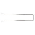 100Pcs U Shaped Garden Stakes Galvanized Steel Landscape Stakes Pins for Weed Barrier Sod Fabric Decorations Roughness 2.5mm/0.10in