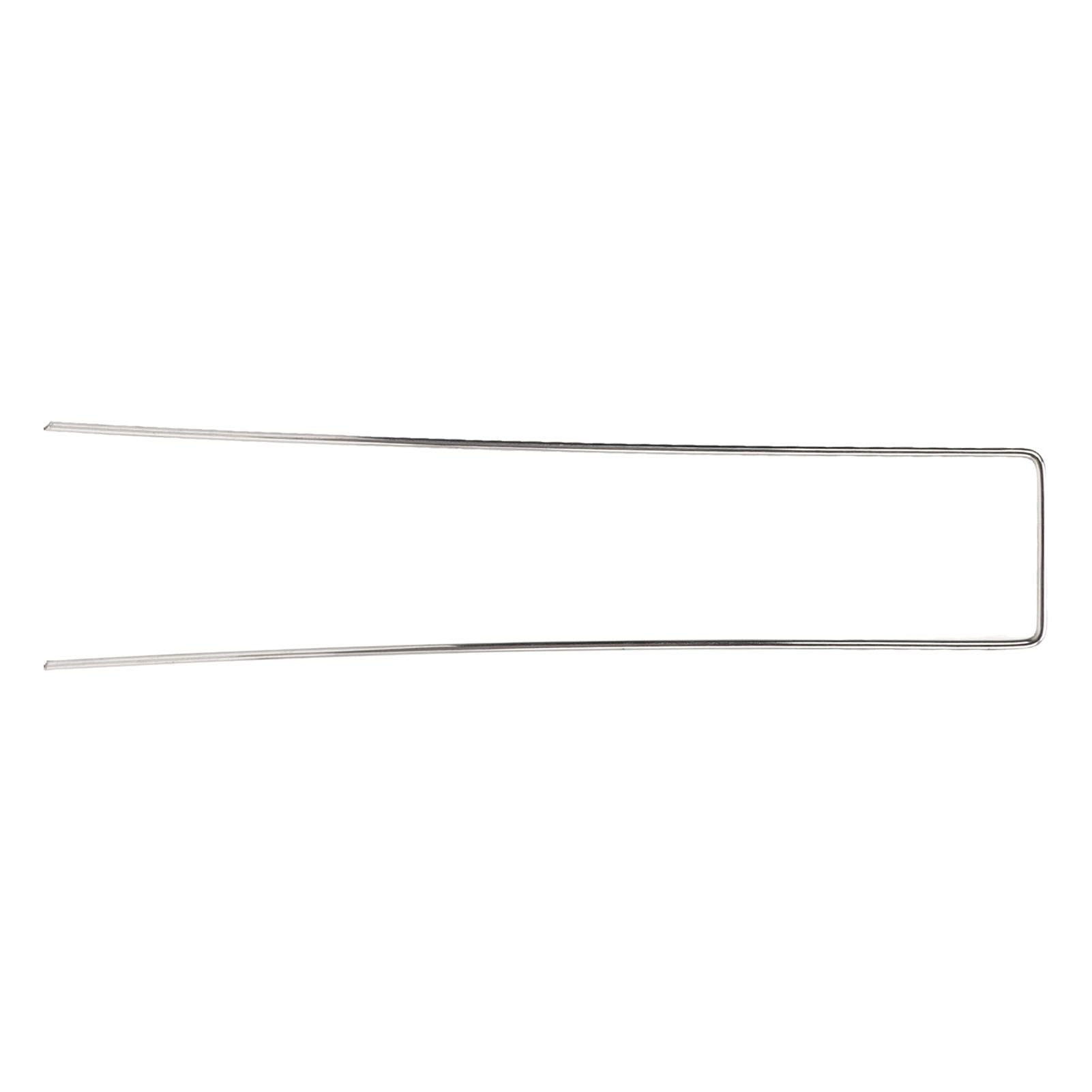 100Pcs U Shaped Garden Stakes Galvanized Steel Landscape Stakes Pins for Weed Barrier Sod Fabric Decorations Roughness 2.5mm/0.10in