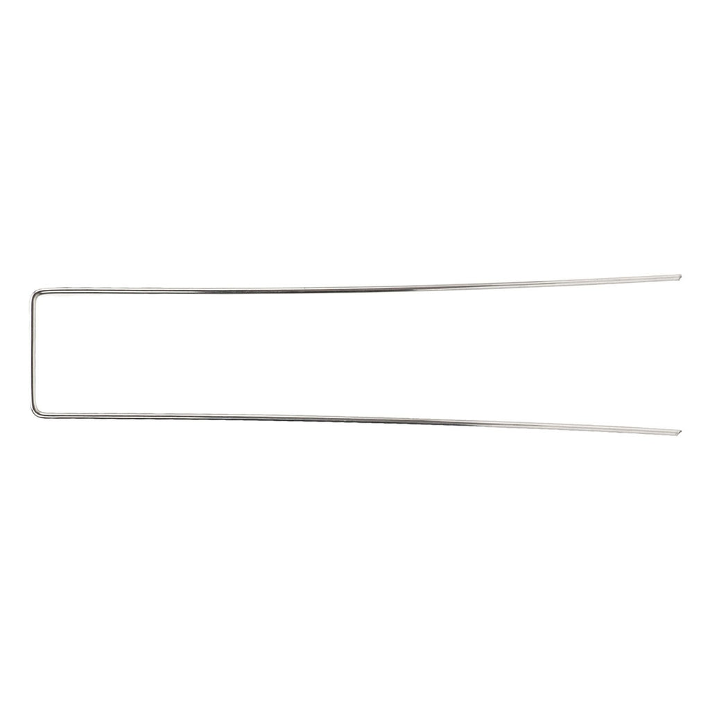 100Pcs U Shaped Garden Stakes Galvanized Steel Landscape Stakes Pins for Weed Barrier Sod Fabric Decorations Roughness 2.5mm/0.10in