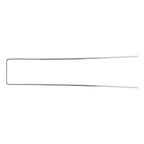 100Pcs U Shaped Garden Stakes Galvanized Steel Landscape Stakes Pins for Weed Barrier Sod Fabric Decorations Roughness 2.5mm/0.10in