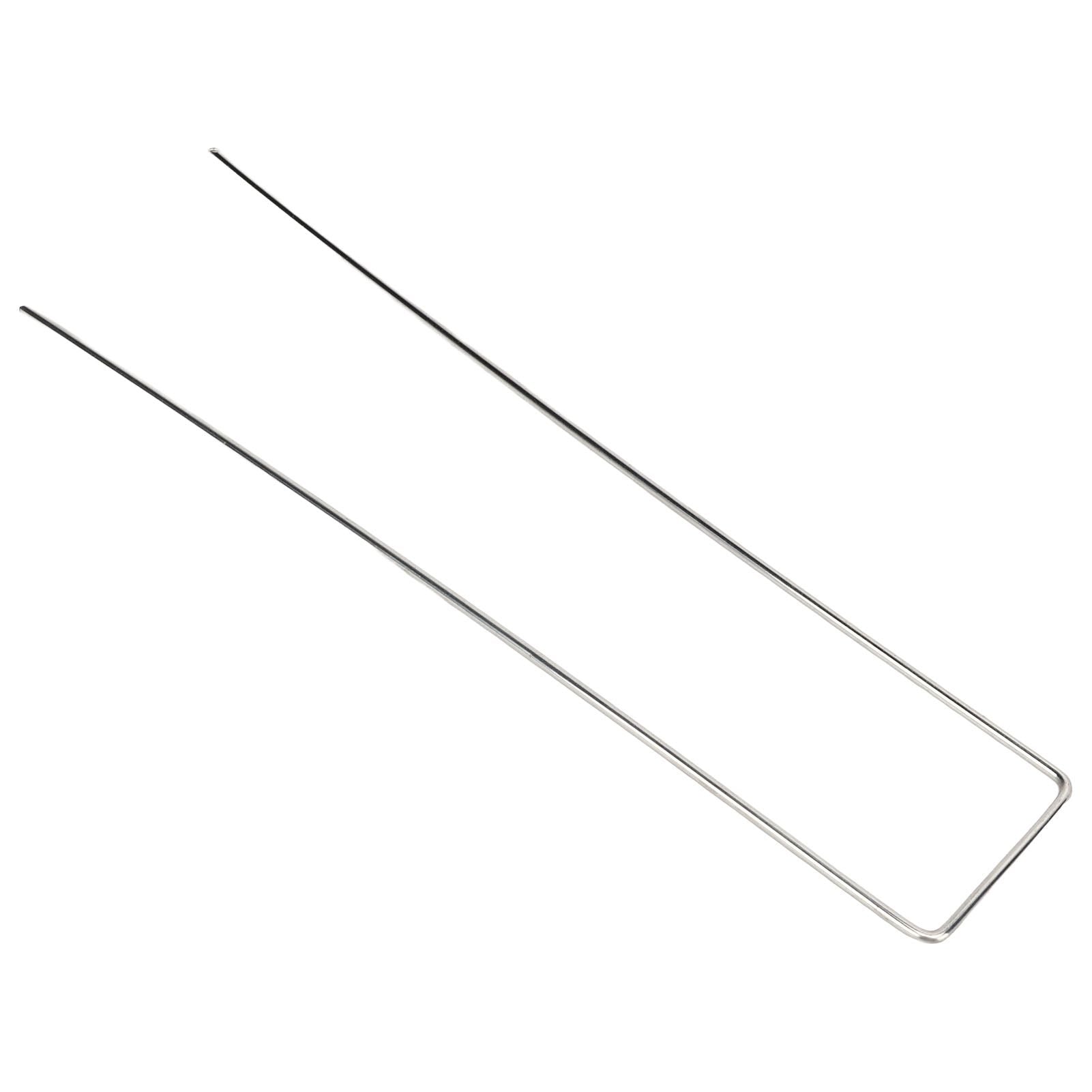100Pcs U Shaped Garden Stakes Galvanized Steel Landscape Stakes Pins for Weed Barrier Sod Fabric Decorations Roughness 2.5mm/0.10in