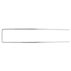 100Pcs U Shaped Garden Stakes Galvanized Steel Landscape Stakes Pins for Weed Barrier Sod Fabric Decorations Roughness 3mm/0.12in