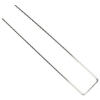 100Pcs U Shaped Garden Stakes Galvanized Steel Landscape Stakes Pins for Weed Barrier Sod Fabric Decorations Roughness 3mm/0.12in