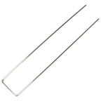 100Pcs U Shaped Garden Stakes Galvanized Steel Landscape Stakes Pins for Weed Barrier Sod Fabric Decorations Roughness 3mm/0.12in