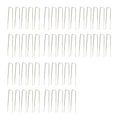 50Pcs Galvanized Steel Garden Stakes U Shaped Tent Stakes U Shaped Galvanized Landscape Pins Heavy Duty Yard Ground Pin 4x10cm 0.4mm Thickness