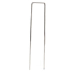 50Pcs Galvanized Steel Garden Stakes U Shaped Tent Stakes U Shaped Galvanized Landscape Pins Heavy Duty Yard Ground Pin 4x10cm 0.4mm Thickness