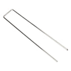 50Pcs Galvanized Steel Garden Stakes U Shaped Tent Stakes U Shaped Galvanized Landscape Pins Heavy Duty Yard Ground Pin 4x10cm 0.4mm Thickness