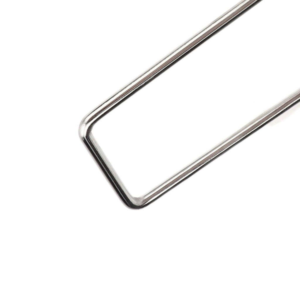 50Pcs Galvanized Steel Garden Stakes U Shaped Tent Stakes U Shaped Galvanized Landscape Pins Heavy Duty Yard Ground Pin 4x10cm 0.4mm Thickness