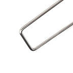 50Pcs Galvanized Steel Garden Stakes U Shaped Tent Stakes U Shaped Galvanized Landscape Pins Heavy Duty Yard Ground Pin 4x10cm 0.4mm Thickness