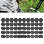 Garden Stakes Gasket Landscape Plastic Gasket Garden Stakes Pad for Weed Barrier Create Sturdier Hold 50pcs