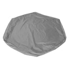 Sandbox Cover Hexagon Sandpit Sand Toys Cover Waterproof Pool Cover with Drawstring for Outdoor Garden Grey