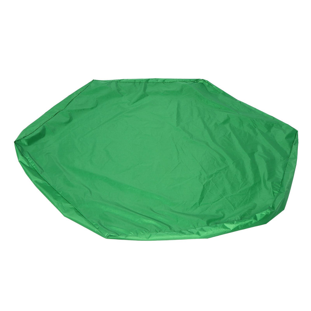 Sandbox Cover Hexagon Sandpit Sand Toys Cover Waterproof Pool Cover with Drawstring for Outdoor Garden Green