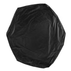 Sandbox Cover Hexagon Sandpit Sand Toys Cover Waterproof Pool Cover with Drawstring for Outdoor Garden Black