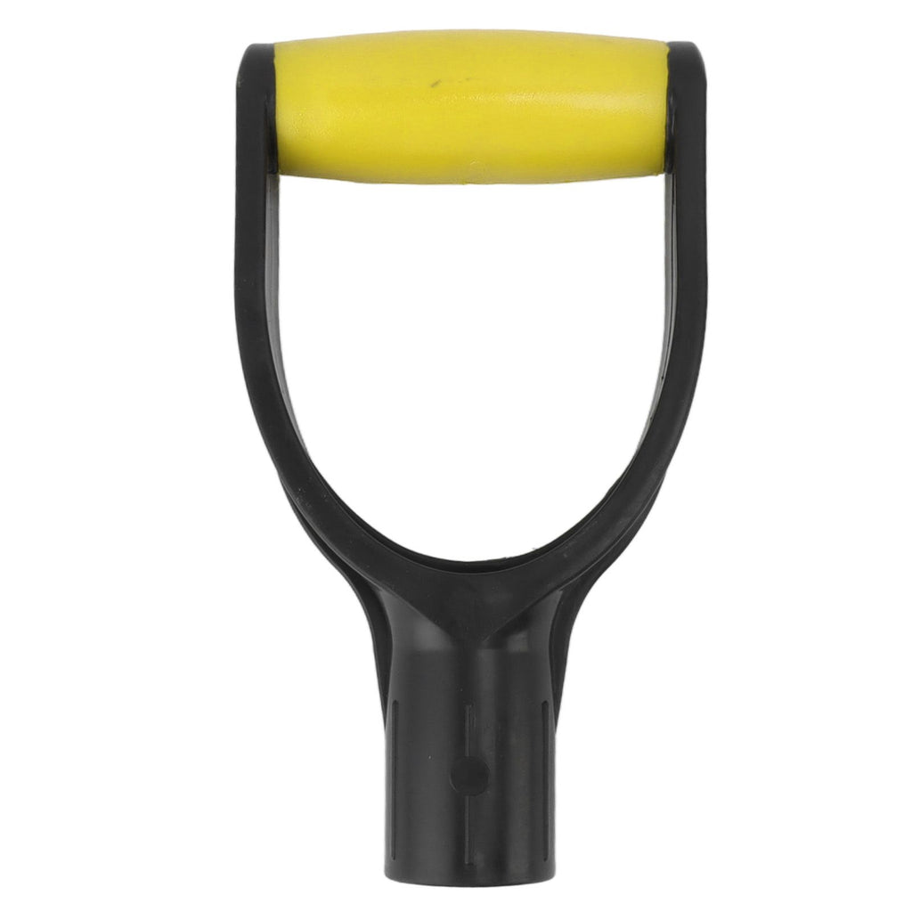Shovel D Grip Handle 32mm Inner Diameter Silicone Grip Reinforcement Snow Shovel Handle Replacement for Digging Raking Tool Yellow Black