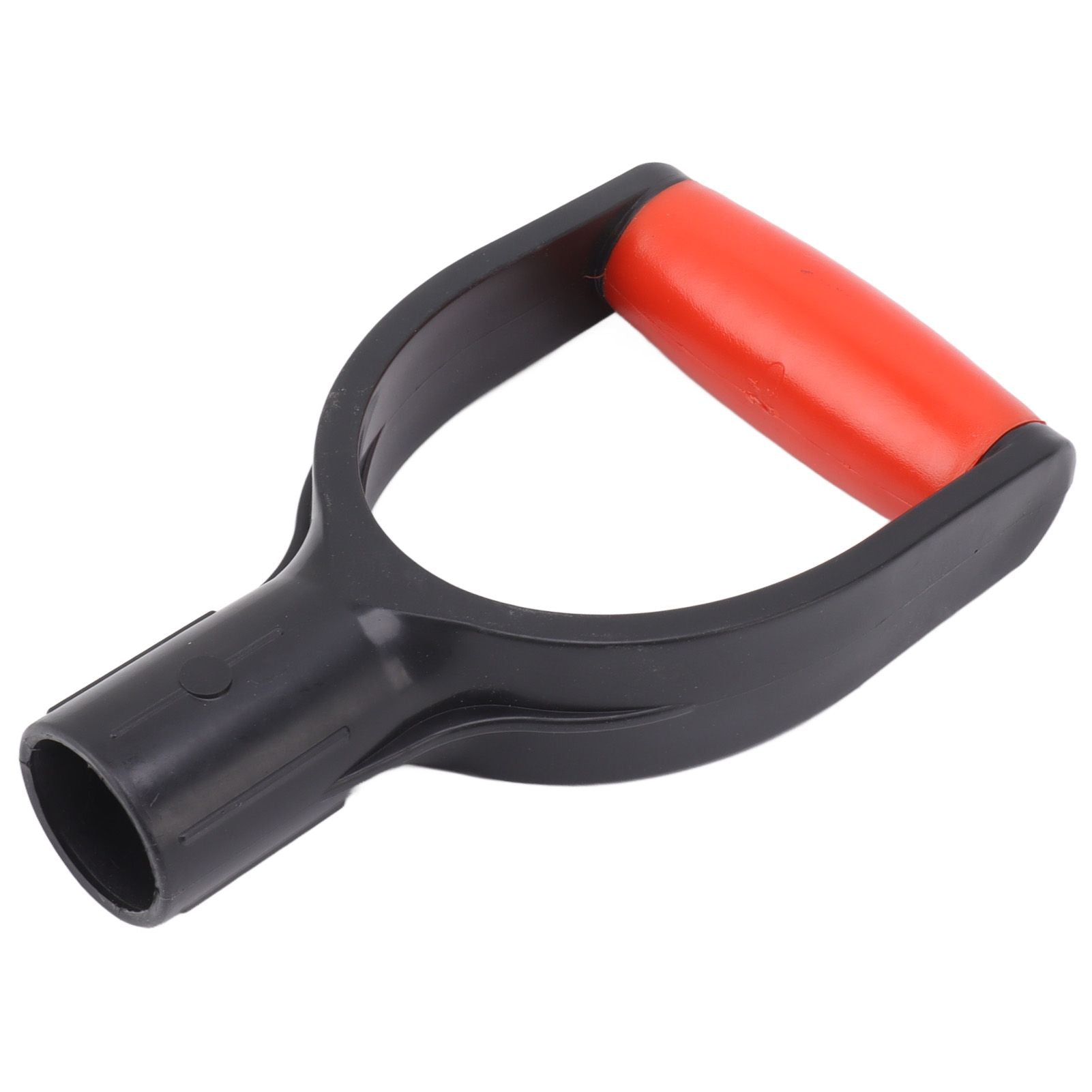 Shovel D Grip Handle 32mm Inner Diameter Silicone Grip Reinforcement Snow Shovel Handle Replacement for Digging Raking Tool Red Black