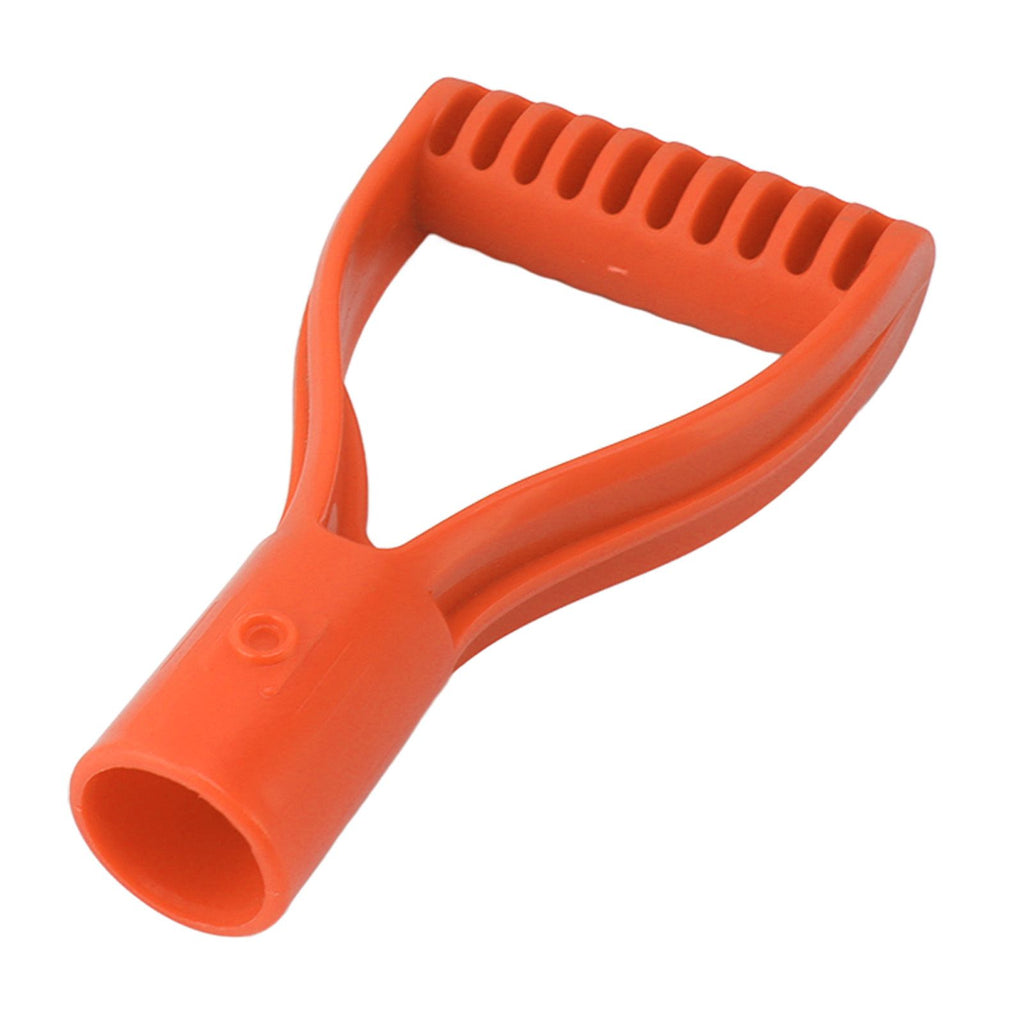 Spade Handle Plastic 32mm Inner Diameter D Grip Handle Shovel Handle Replacement for Snow Shovel Digging Raking Orange