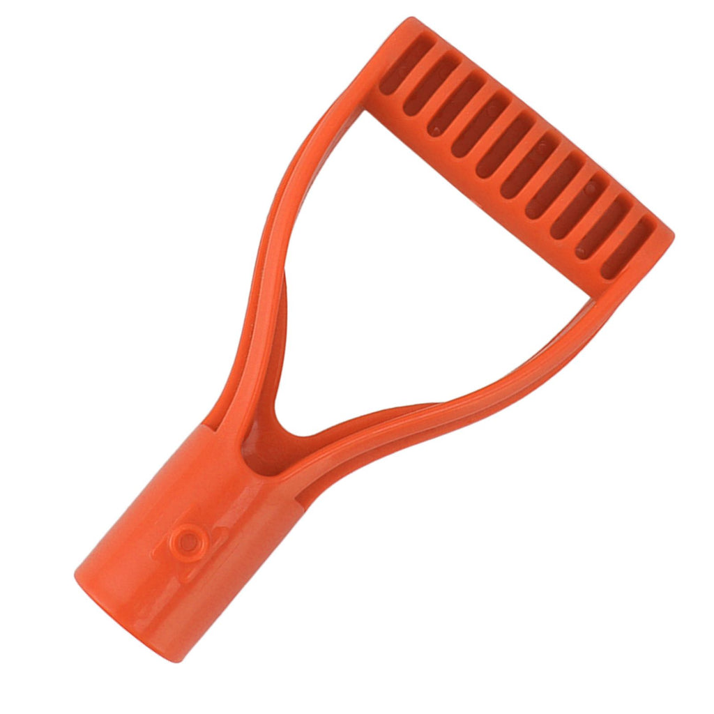 Spade Handle Plastic 32mm Inner Diameter D Grip Handle Shovel Handle Replacement for Snow Shovel Digging Raking Orange
