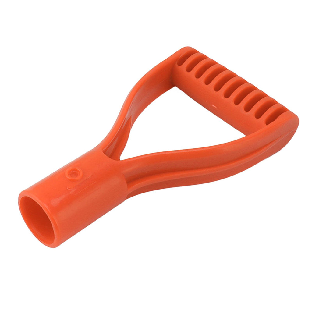 Spade Handle Plastic 32mm Inner Diameter D Grip Handle Shovel Handle Replacement for Snow Shovel Digging Raking Orange