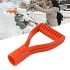 Spade Handle Plastic 32mm Inner Diameter D Grip Handle Shovel Handle Replacement for Snow Shovel Digging Raking Orange