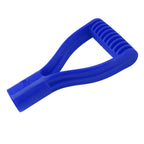 Spade Handle Plastic 32mm Inner Diameter D Grip Handle Shovel Handle Replacement for Snow Shovel Digging Raking Blue