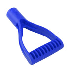 Spade Handle Plastic 32mm Inner Diameter D Grip Handle Shovel Handle Replacement for Snow Shovel Digging Raking Blue