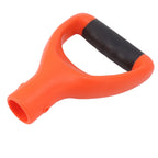 3.2cm Shovel Handle Ergonomic Design Multifunctional Rugged Shovel D Grip Handle for Digging Raking Tools Orange