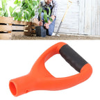 3.2cm Shovel Handle Ergonomic Design Multifunctional Rugged Shovel D Grip Handle for Digging Raking Tools Orange