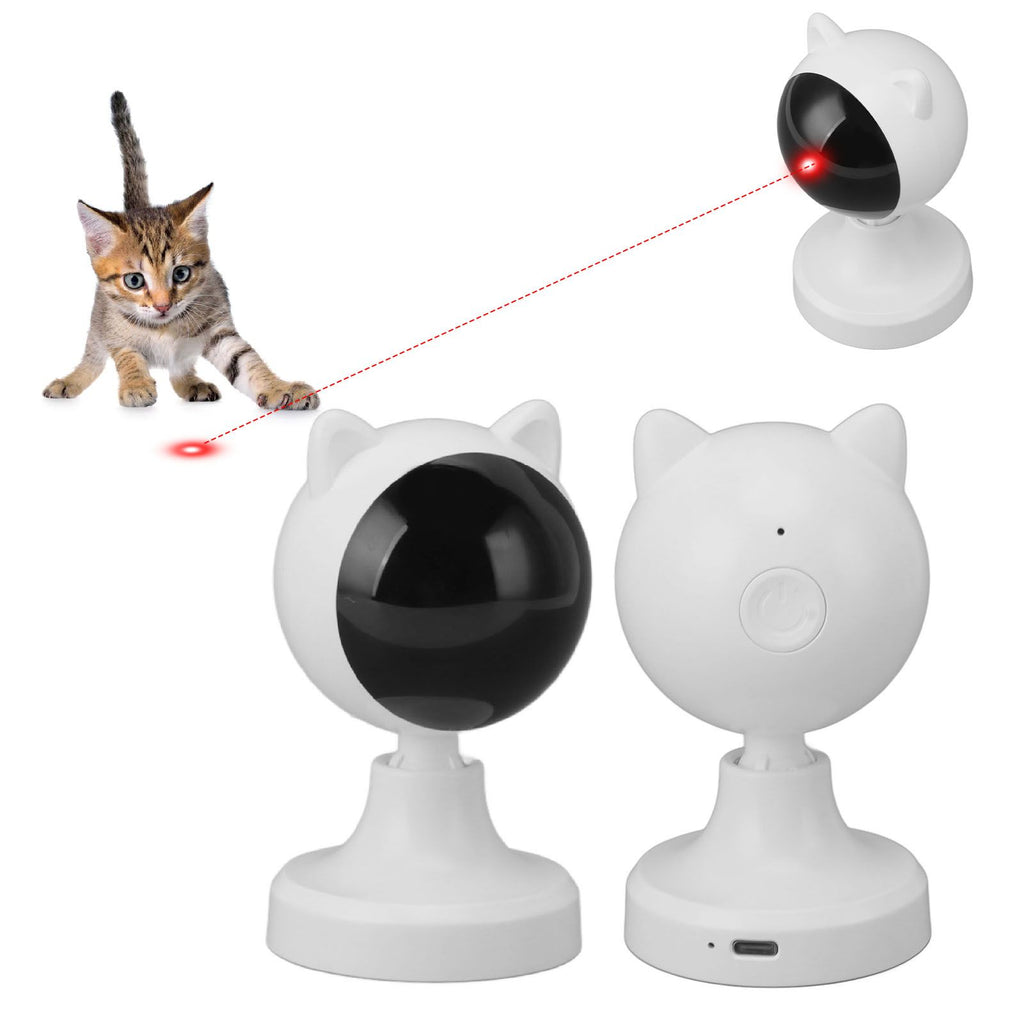 USB Motion Activated Cat Toy Automatic Interactive Cat Toys for Indoor Cats Dogs Fast Slow Mode 1200mAh Battery