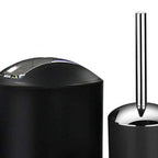 Trash Can Toothbrush Holder Set Toilet Brush Soap Box Lotion Dispenser Black Hotel Bathroom Accessories