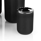Trash Can Toothbrush Holder Set Toilet Brush Soap Box Lotion Dispenser Black Hotel Bathroom Accessories