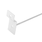 50pcs Slatwall Hooks Slot Plate Hook Slotted Plate Single Wire Hooks for Retail Display 15cm 3.3mm Diameter Silver