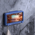 Wall Mount Phone Holder Waterproof Touch Screen Phone Case Stand for Bathroom Kitchen Mirror Bathtub