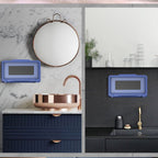 Wall Mount Phone Holder Waterproof Touch Screen Phone Case Stand for Bathroom Kitchen Mirror Bathtub